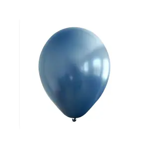 Kalisan Latex Retro Balloons (Pack of 100) Navy Blue (One Size)