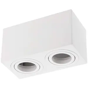 CGC SASHA Indoor Ceiling Spotlight White Twin Rectangular