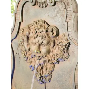 Primrose Zeus Wall Water Feature with Lights H83cm