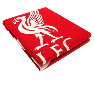 Liverpool FC Official Reversible Pulse Single Duvet Set Red/White (Single)