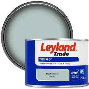 Leyland Trade Vinyl Matt Walls & Ceilings Emulsion Paint Blue Shamrock (PPG1136-4) 350ml Tester