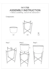 Interiors by Premier Contemporary Design Large White And Black Floor Standing Planter, Sturdy And Durable Outdoor Pot For Flowers