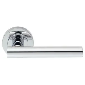 Calla Latch Door Handle (Set of 2) Polished Chrome