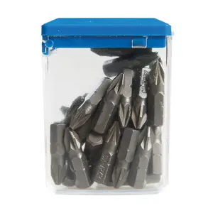 30 PACK PZ2 Pozzi Crosshead Chrome Vanadium Screwdriver Bits 1/4" Hex Shank