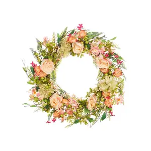 Faux Rose 70cm Wreath