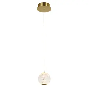 Luminosa Rosario Classic Globe Pendant Ceiling Light LED, 3200K