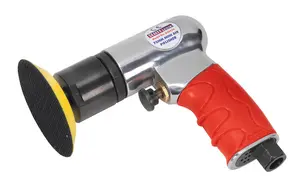 Sealey 75mm Mini Air Polisher With Lightweight Aluminium Alloy Housing GSA722