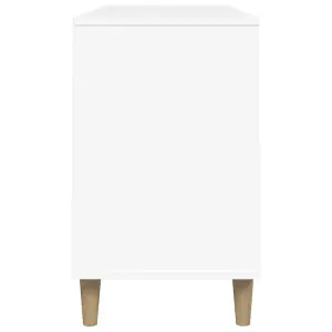 Berkfield Shoe Cabinet White 102x36x60 cm Engineered Wood