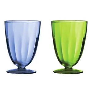 Essentials by Premier 2 Green Glass Sundae Dish