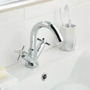 Bristan Nurture Standard Chrome effect Basin Mixer Tap