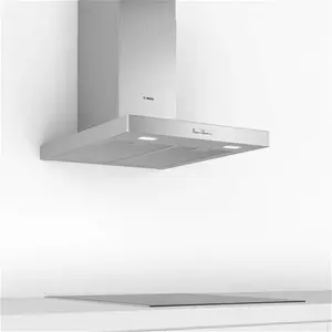 Bosch Series 2 DWB64BC50B 60cm Box Chimney Cooker Hood, Brushed Steel