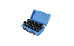 Laser 6409 9pc 3/4" Dr Deep Impact Socket Set Metric 6pt 30-46mm