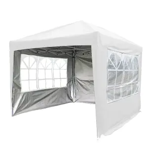 SunDaze White Side Panel with Window for 3x3M Pop Up Gazebo Tent 1 Piece