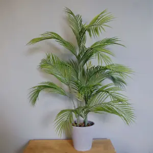 90cm Artificial Palm Tree Potted in Decorative Planter