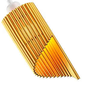 Modern Designer Satin Gold Tubular Bells Styled Ceiling Pendant Light Shade