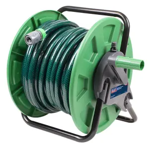 Sealey Garden Hose Reel 60m Capacity Durable Lightweight Easy To Wind GH60A