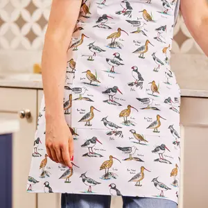 Coastal Birds Animal Print 100% Cotton Apron