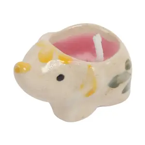 Set of 5 Scented Candles With Small Elephant Shaped Holders by Laeto Ageless Aromatherapy - FREE DELIVERY INCLUDED