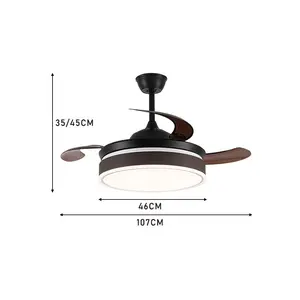 Alvernon 107cm Ceiling Fan with Light Kit