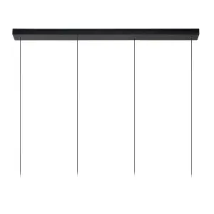 Lucide Lorenz Modern Bar Pendant Light - LED Dim. - 4x4W 3000K - Black