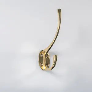 Carlisle Brass Polished Brass Hat and Coat Hook (AA25)