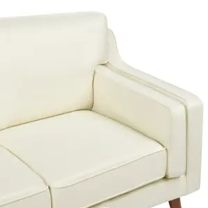 3 Seater Fabric Sofa Off-White LOKKA