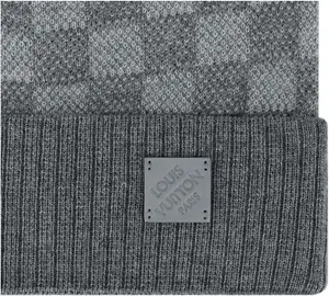 Louis Vuitton® - Néo Petit Damier Beanie - Wool - Gris Clair - Men - Luxury