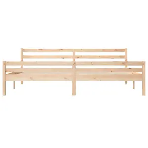 Berkfield Bed Frame Solid Wood 200x200 cm