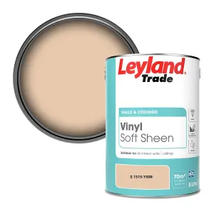 Leyland Trade Vinyl Soft Sheen Walls & Ceilings Emulsion Paint (S 1515-Y50R) - 5L