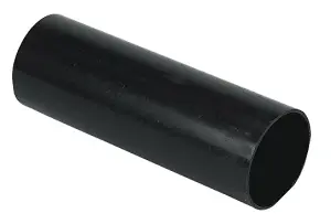 FloPlast Black Round Downpipe (L)2.5m (Dia)68mm