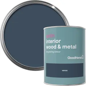 GoodHome Vence Satin Metal & wood paint, 750ml