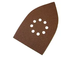 Faithfull 003949 Multi-Sander Sheets Hook & Loop Coarse Grit (Pack 5) FAIAOMULTIC