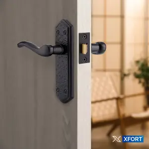 XFORT Smithy's Range London Suite Lever Latch Door Handle Black Antique