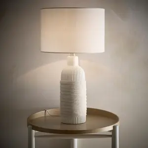 Aria 53cm Light Cream Ceramic Table Lamp