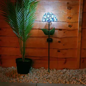 26 LED Hydrangea Garden Stake Lights - Flower Decorative Lighting - Solar Powered - Waterproof - Rechargeable - Easy To Install