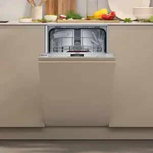 NEFF S875HKX21G Integrated Slimline Dishwasher - White