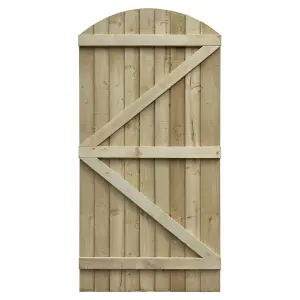 Cheshire Featheredge Arch Top Wooden Gate