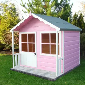 Shire 5x4 ft Kitty Whitewood pine Playhouse - Assembly required