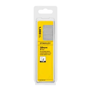 Stanley 18 gauge Galvanised Straight Collated Brads (L)30mm, Pack of 1000