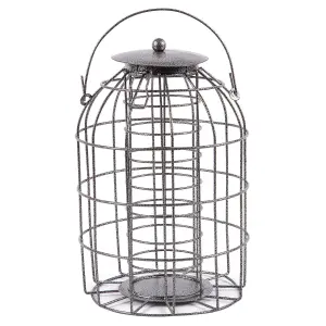 Redwood - Squirrel-Proof Metal Fatball Bird Feeder - Grey