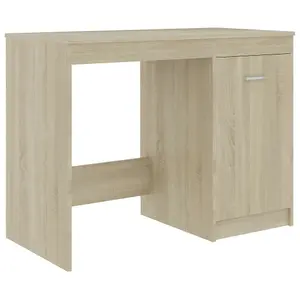 Berkfield Desk Sonoma Oak 140x50x76 cm Engineered Wood