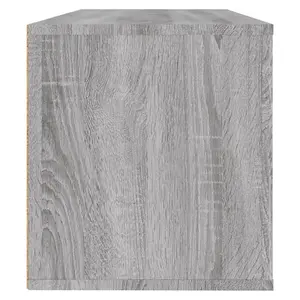 Berkfield Wall Shoe Cabinet Grey Sonoma 100x35x38 cm Engineered Wood