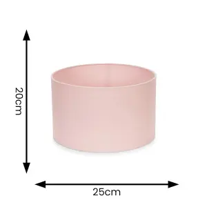 ValueLights Reni Blush Pink Fabric Small Ceiling Pendant Lamp Shade