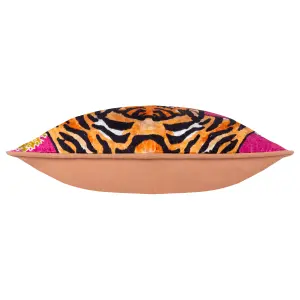 furn. Year Of The Tiger Velvet Polyester Filled Cushion