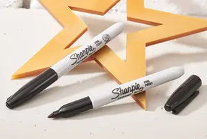 Sharpie Permanent Fine Tip Marker Pens Black 2 Pack SHP1985860 XMS21MARKER