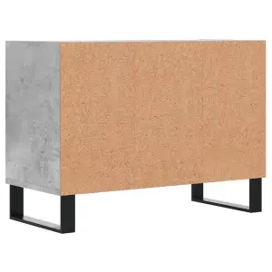 Berkfield TV Cabinet Concrete Grey 69.5x30x50 cm Engineered Wood