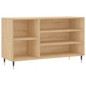 Berkfield Shoe Cabinet Sonoma Oak 102x36x60 cm Engineered Wood