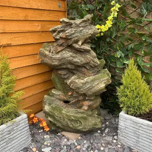 Driftwood Falls Woodland Mains Plugin Powered Water Feature