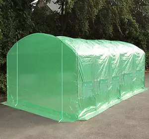 6m x 3.5m + Ground Anchor Kit (20' x 11.5' approx) Pro Max Green Poly Tunnel