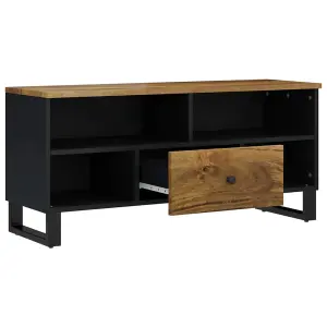 Berkfield TV Cabinet 100x33x46 cm Solid Wood Mango&Engineered Wood